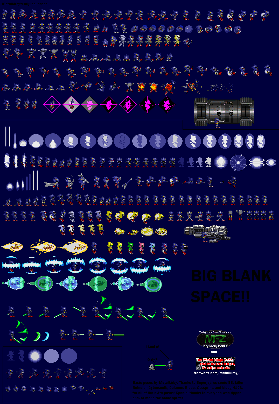 Metal Sonic sprite sheet remake by Metalsonicomaewa on DeviantArt