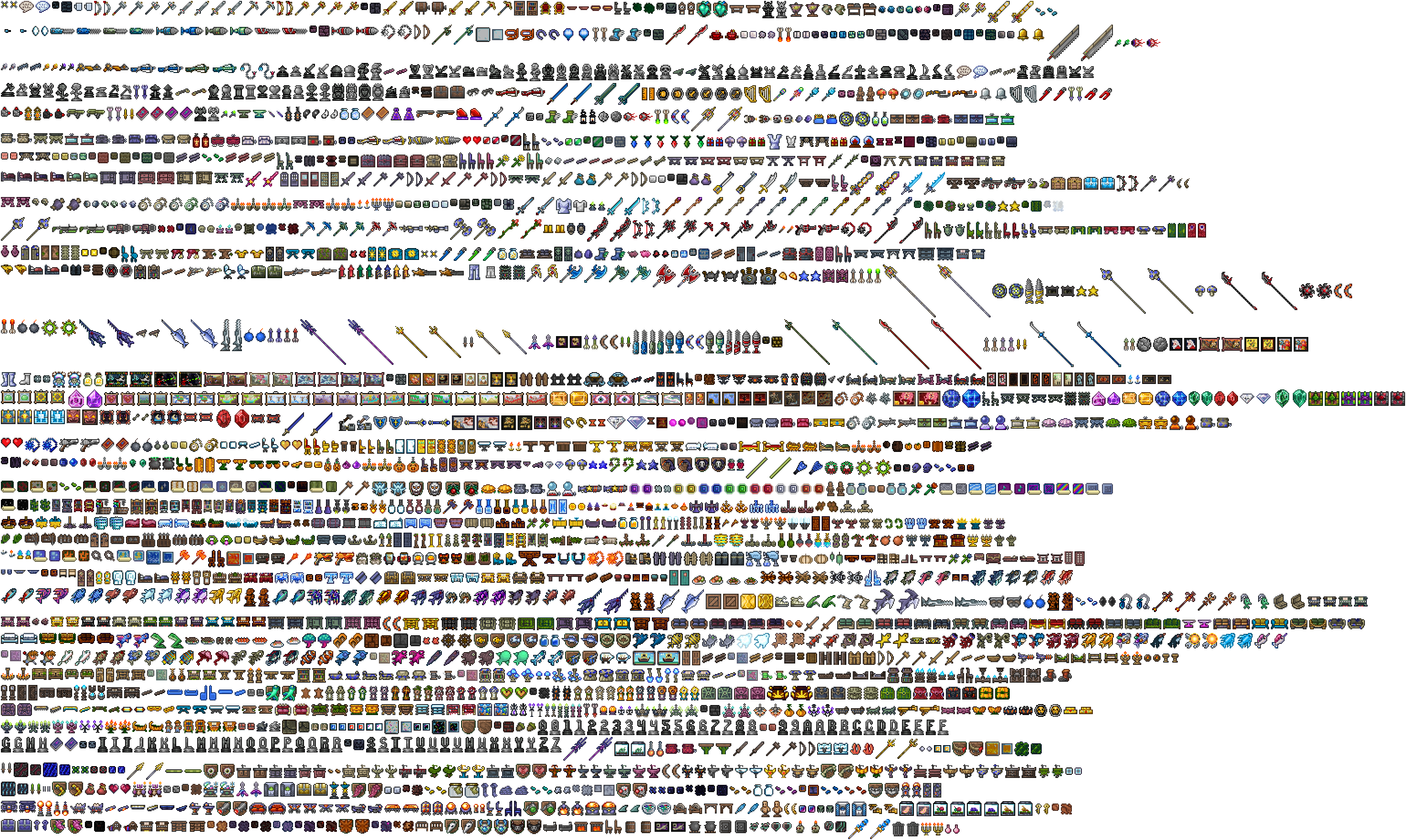terraria sprite sheet by redballbomb on DeviantArt