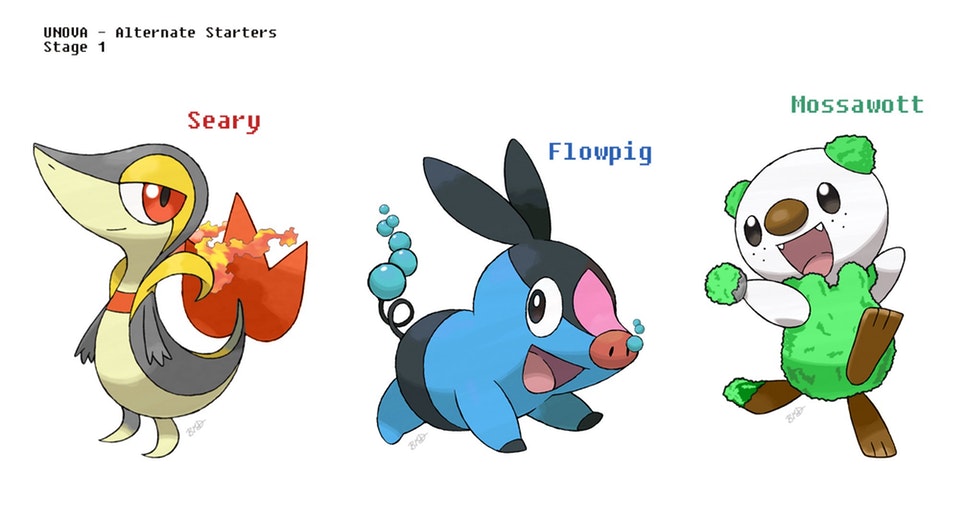 Pokemon unova starters 16