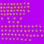 Amy head with out hair band sprite sheet