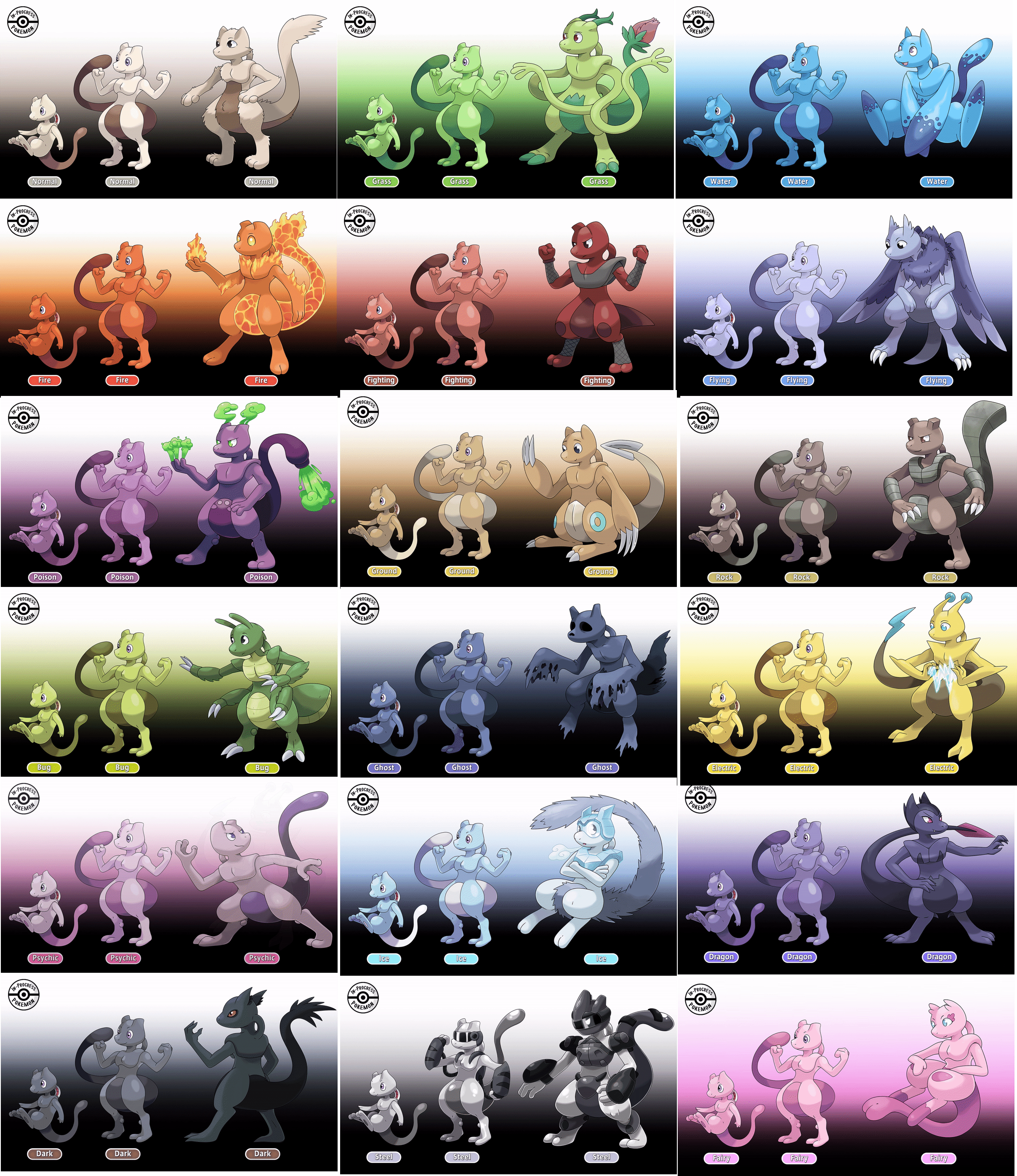 Regional Eevee and Eeveelutions by BlueJayy44 on DeviantArt