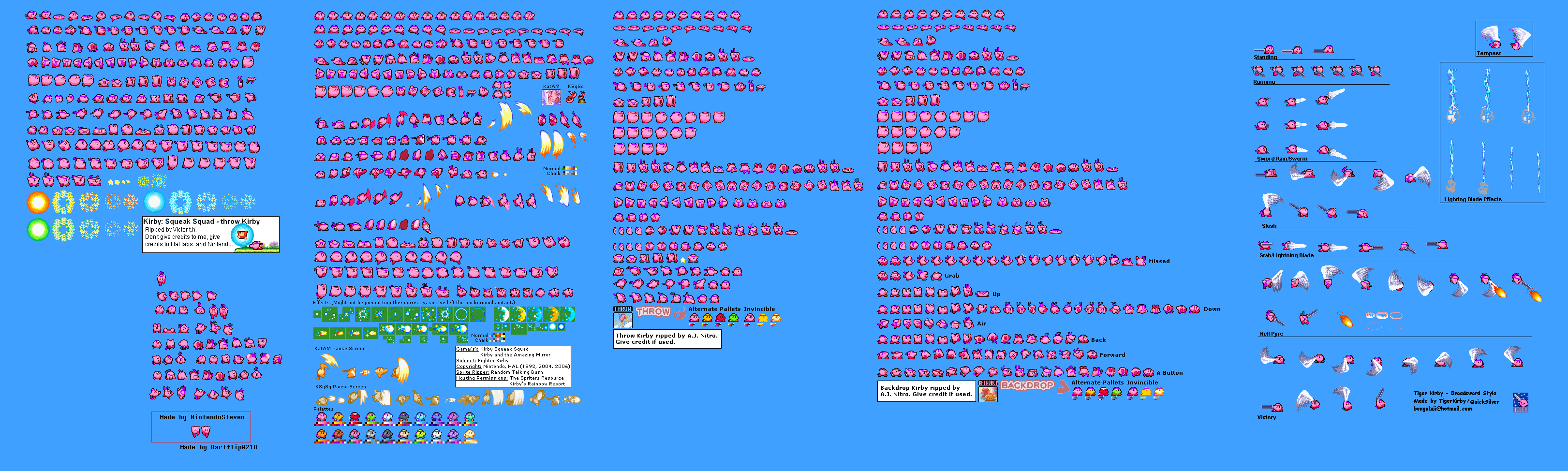 Combat Kirby sprite sheet by redballbomb on DeviantArt