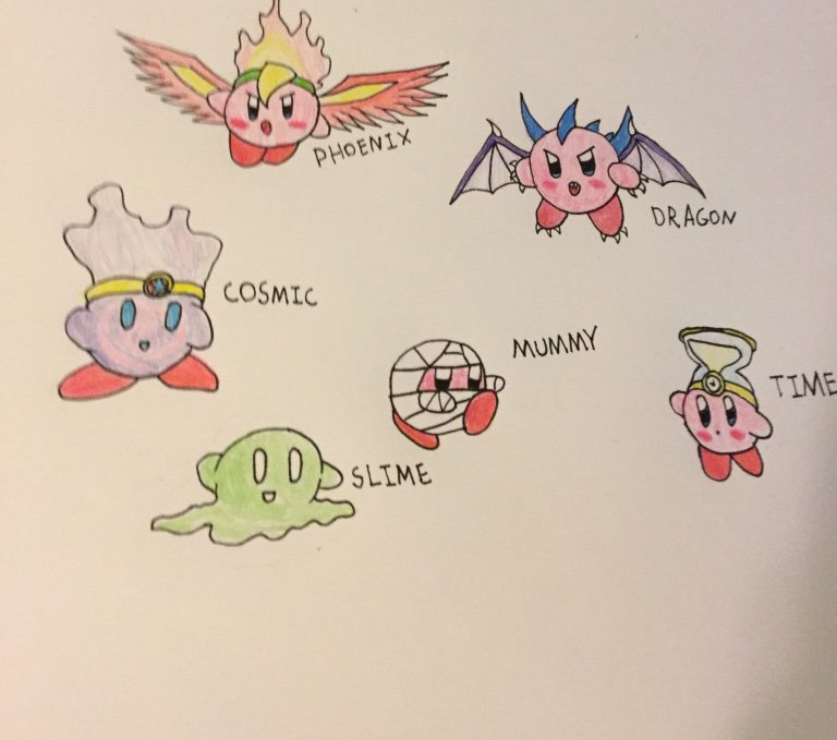 Some fanmade copy abilities by redballbomb on DeviantArt