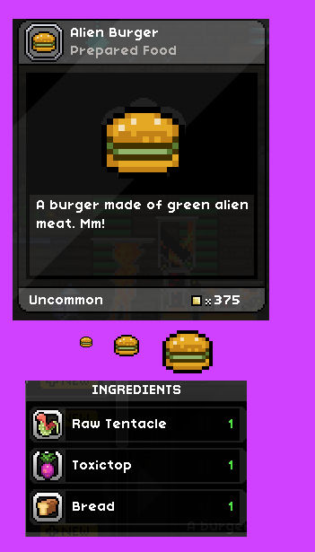 Starbound Alien Burger by redballbomb on DeviantArt