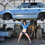Model Photoshoot Polina - Junkyard Photoshoot