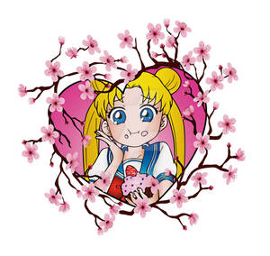 Sailor Moon - Cupcake -  Sakura spring