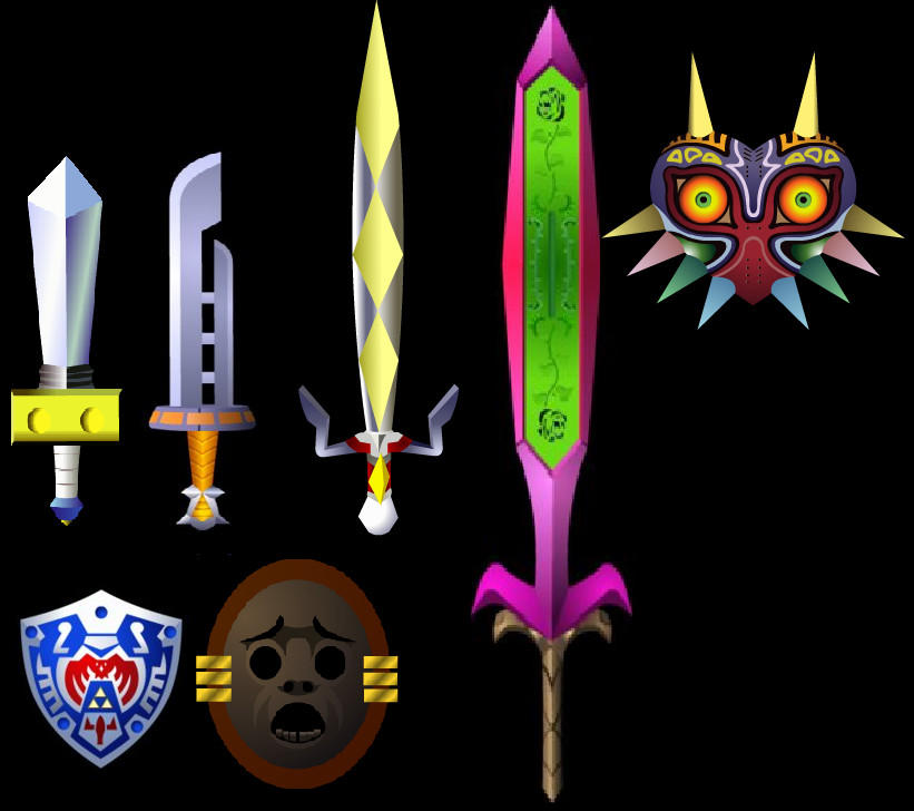 zelda mjoras mask swords by skilarbabcock on DeviantArt