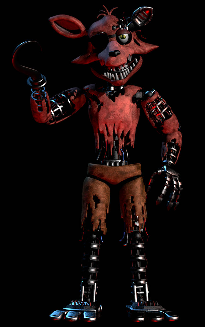 Withered Foxy Render by DexCasul on DeviantArt