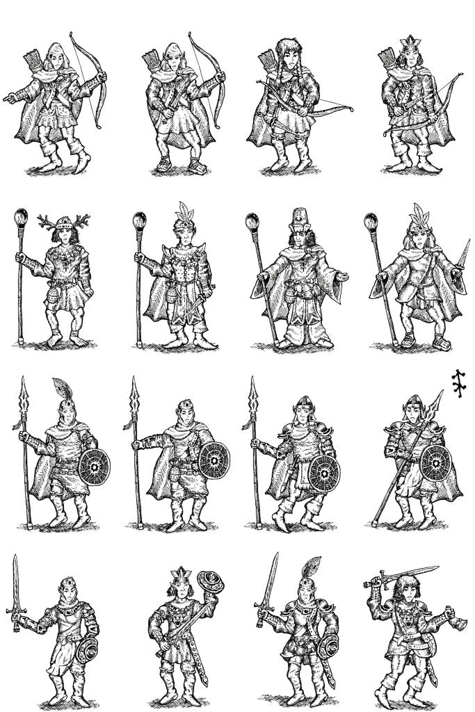 DnD OSR Elves by pickledtezcat on DeviantArt