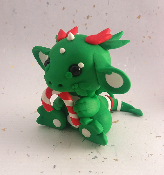 Green Candycane Dragon