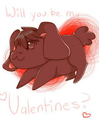 Velvet Scarlatina Bunny Form Valentines