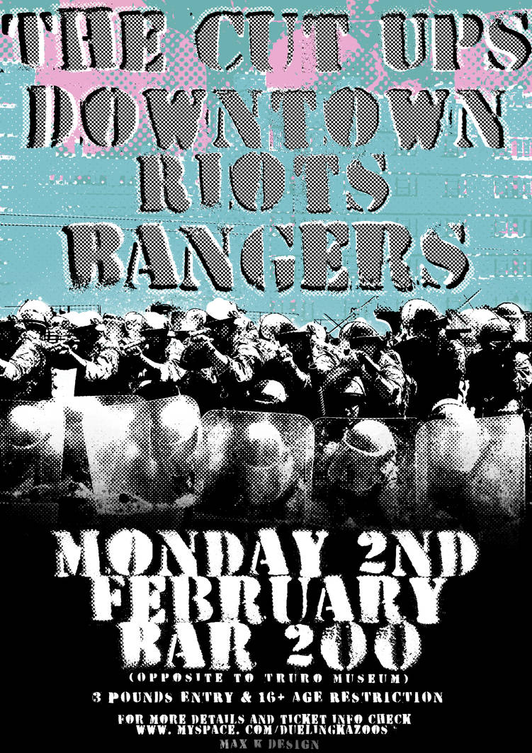 Poster Around Riots Downtown Riots - Poster by pianowithaview on DeviantArt