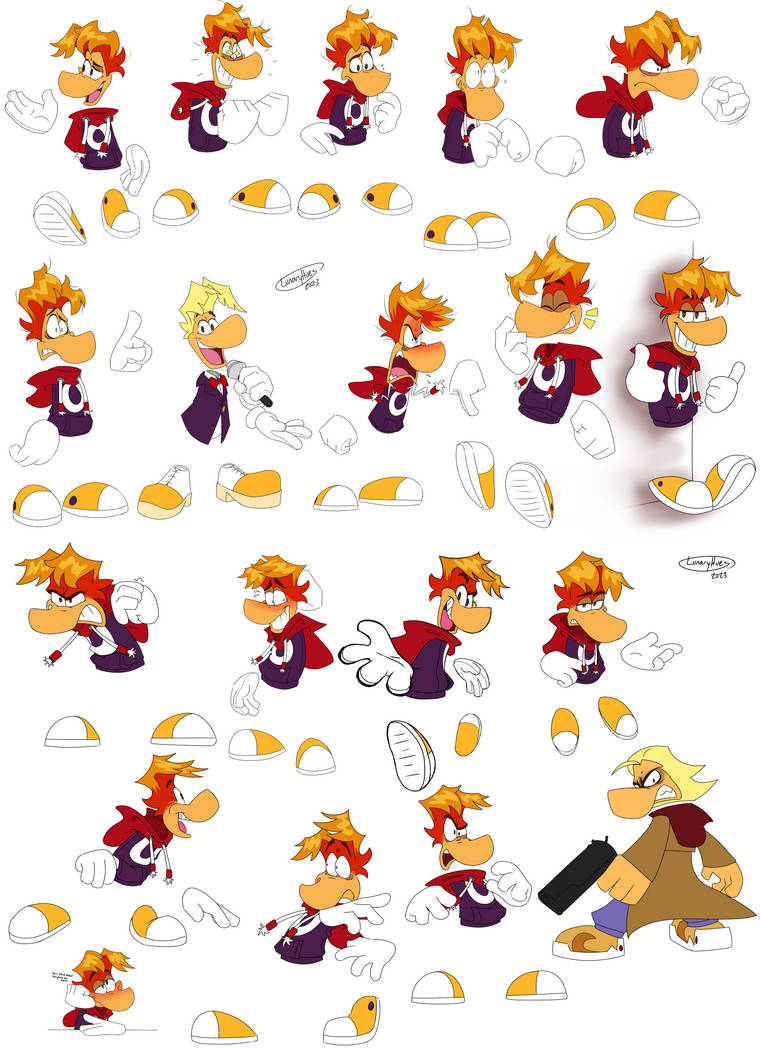 A Large Collection Of Raymans by LunaryHues on DeviantArt