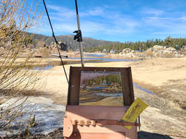 Plein Air Setup (Boulder Bay Park, Big Bear Lake)