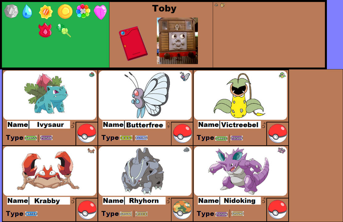 Toby's pokemon data (kanto style) by grantgdude2 on DeviantArt