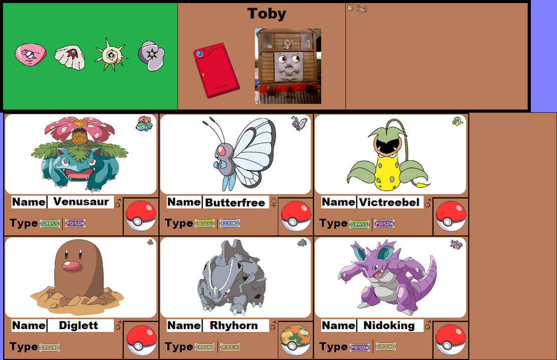 Datable Pokemon Toby's pokemon data (orange island style) by grantgdude2 on DeviantArt