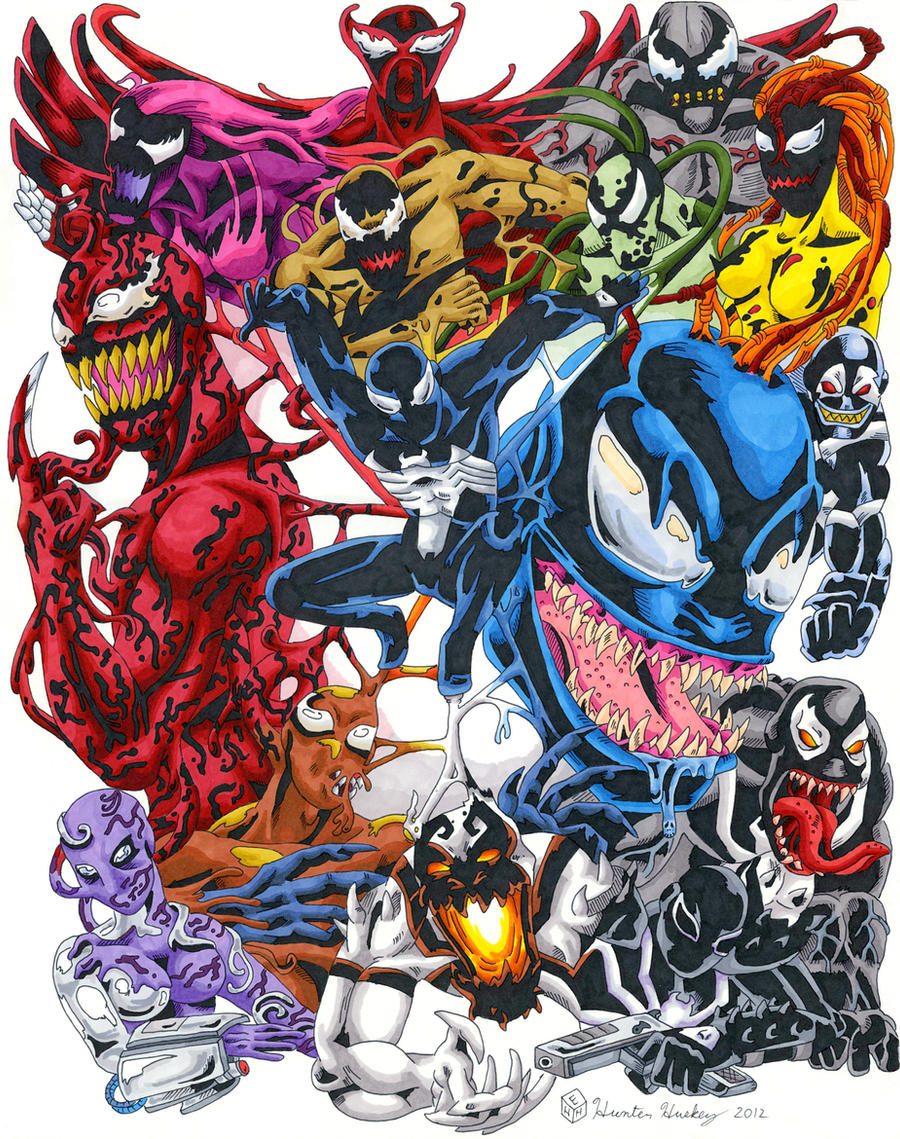 Symbiote Collage Color By HuntedComics On DeviantArt symbiote-collage-color-by-huntedcomics-on-deviantart
