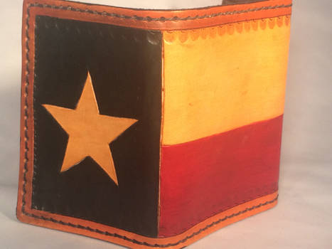 Antique Style Republic of Texas State Flag Wallet