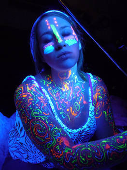 Blacklight Graffiti Stock XII