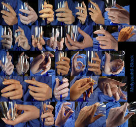 Hand Pose - Champagne Glass - Back by Melyssah6-Stock