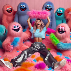 Tickle monsters and their tickle slave