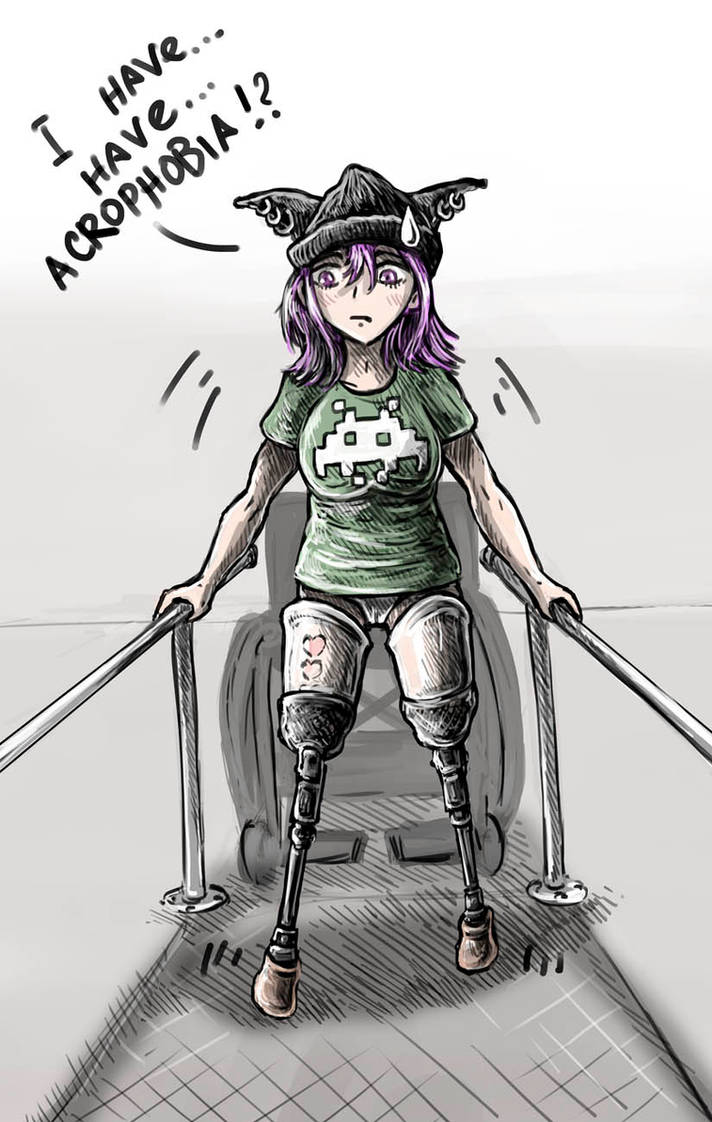Geek girl with legs by hielga on DeviantArt