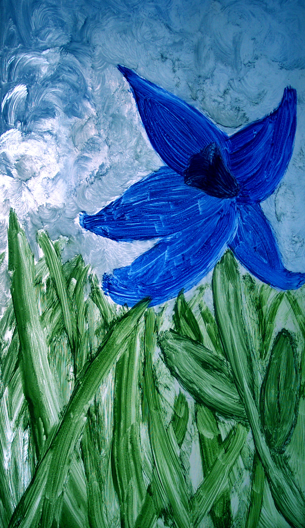 jan21 - blue flower window