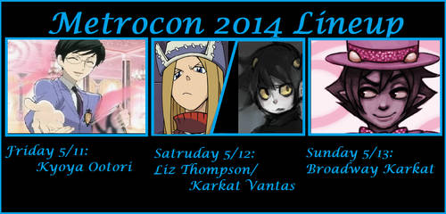 Metrocon 2014 Lineup