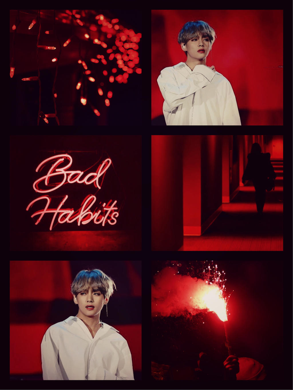 BTS - V : Red + Black Aesthetic by Beaxh-Bxtch on DeviantArt