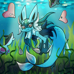 Aqua (DA mermaid tutoriial)
