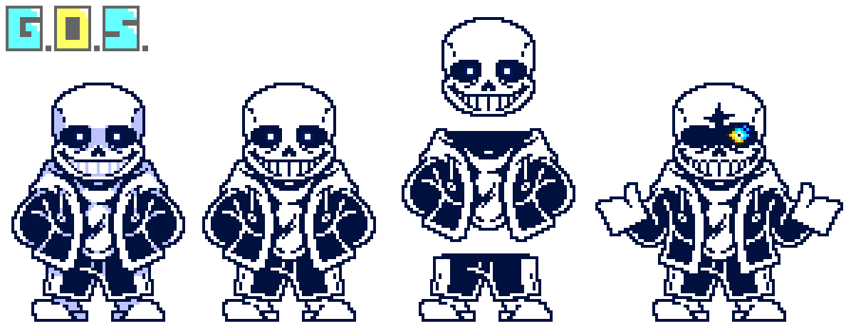 Undertale) SANS sprite V2 by G.O.S. (me) (read de by guardianofskeleto on  DeviantArt