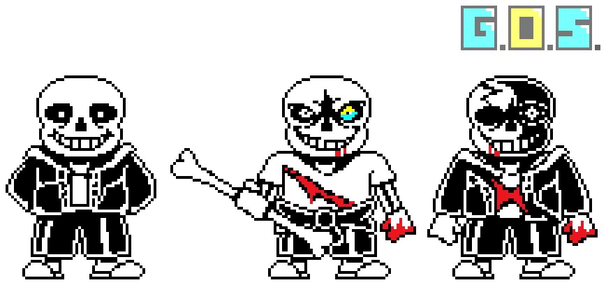 Undertale] Sans Battle Sprites v3 by GrabThatBread on DeviantArt