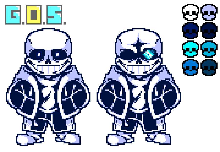 Pixilart - Sans fight sprite by Adrianoow