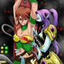 Two female characters in a dark, ominous setting!