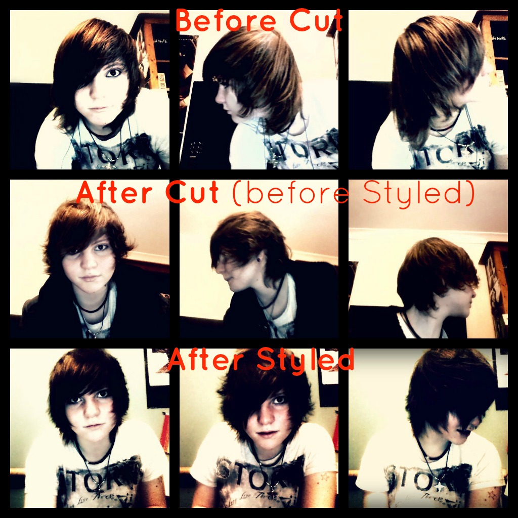 Hair Cut - Before and After (and styling)