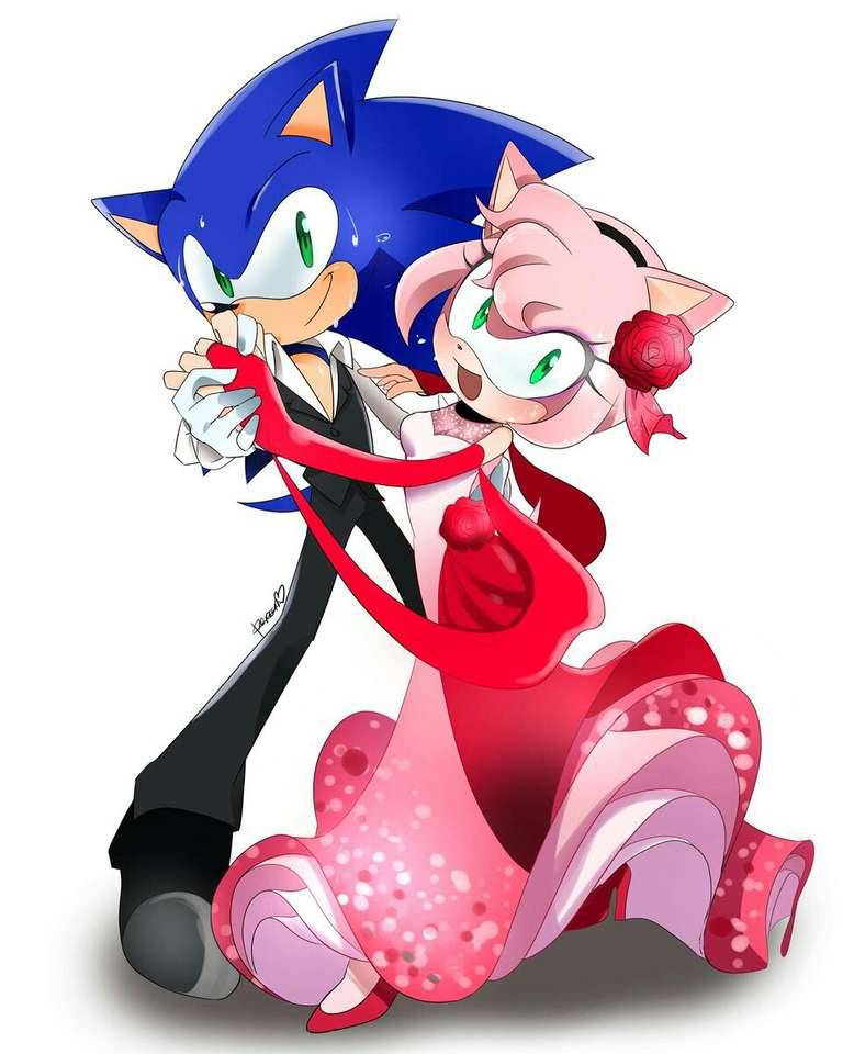 Happy valentine's day - Sonamy Fanart 💖 : r/SonicTheHedgehog