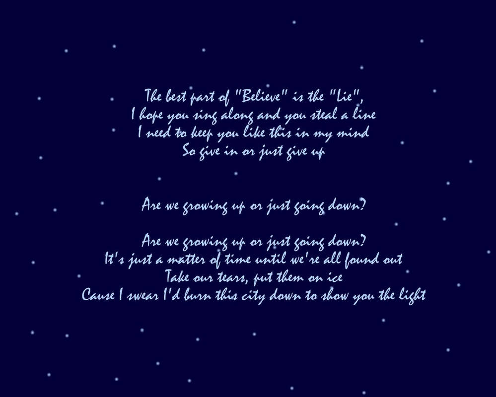 fall out boy lyric wallpaper by