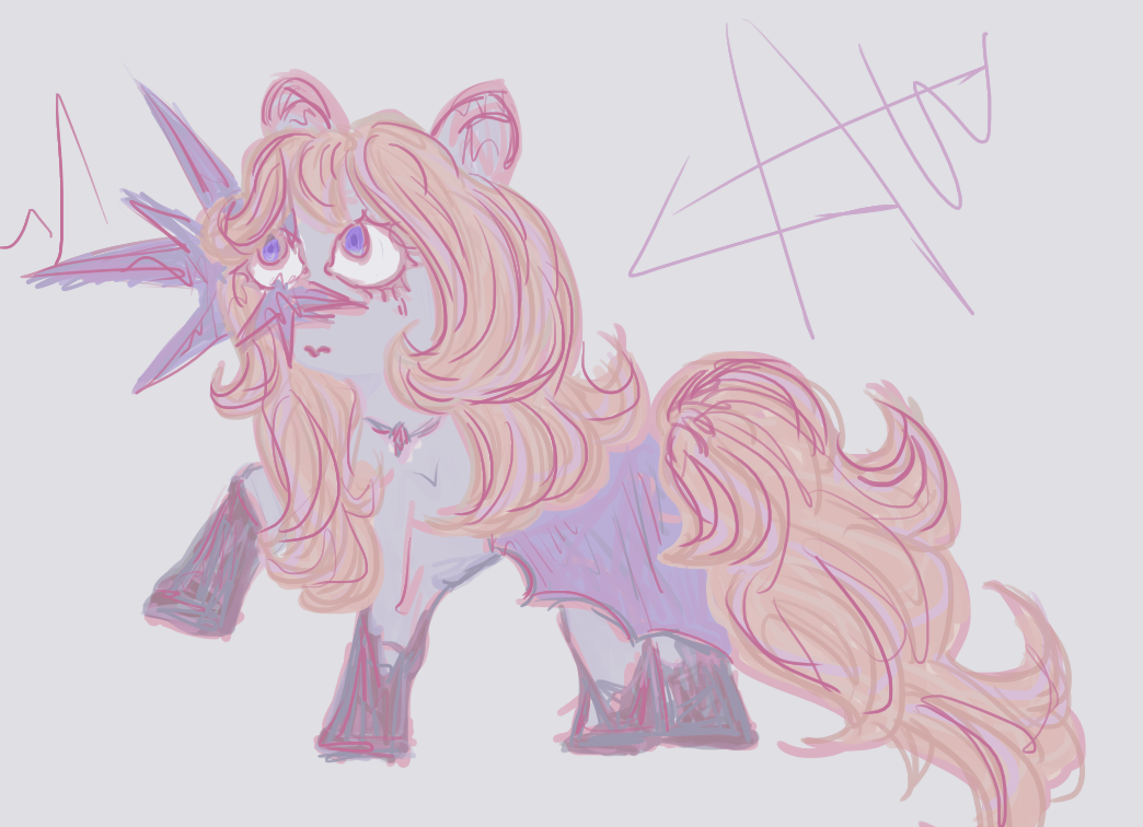 pony cute with stares