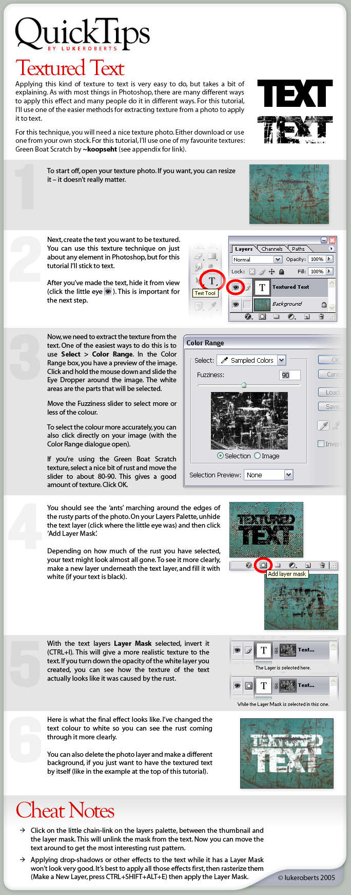 QuickTips: Textured Text