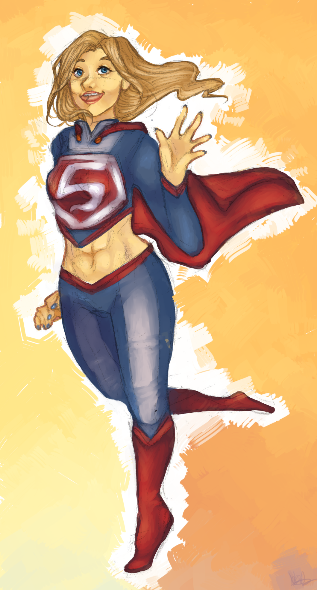 Super Girl Doodle