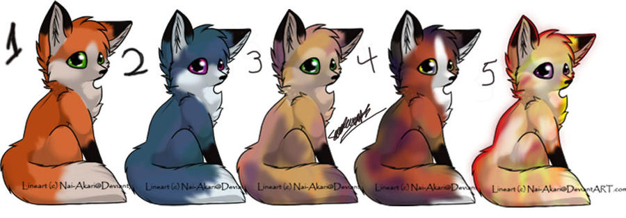 Fox Adaptables Fox adoptables by Themystichusky on DeviantArt