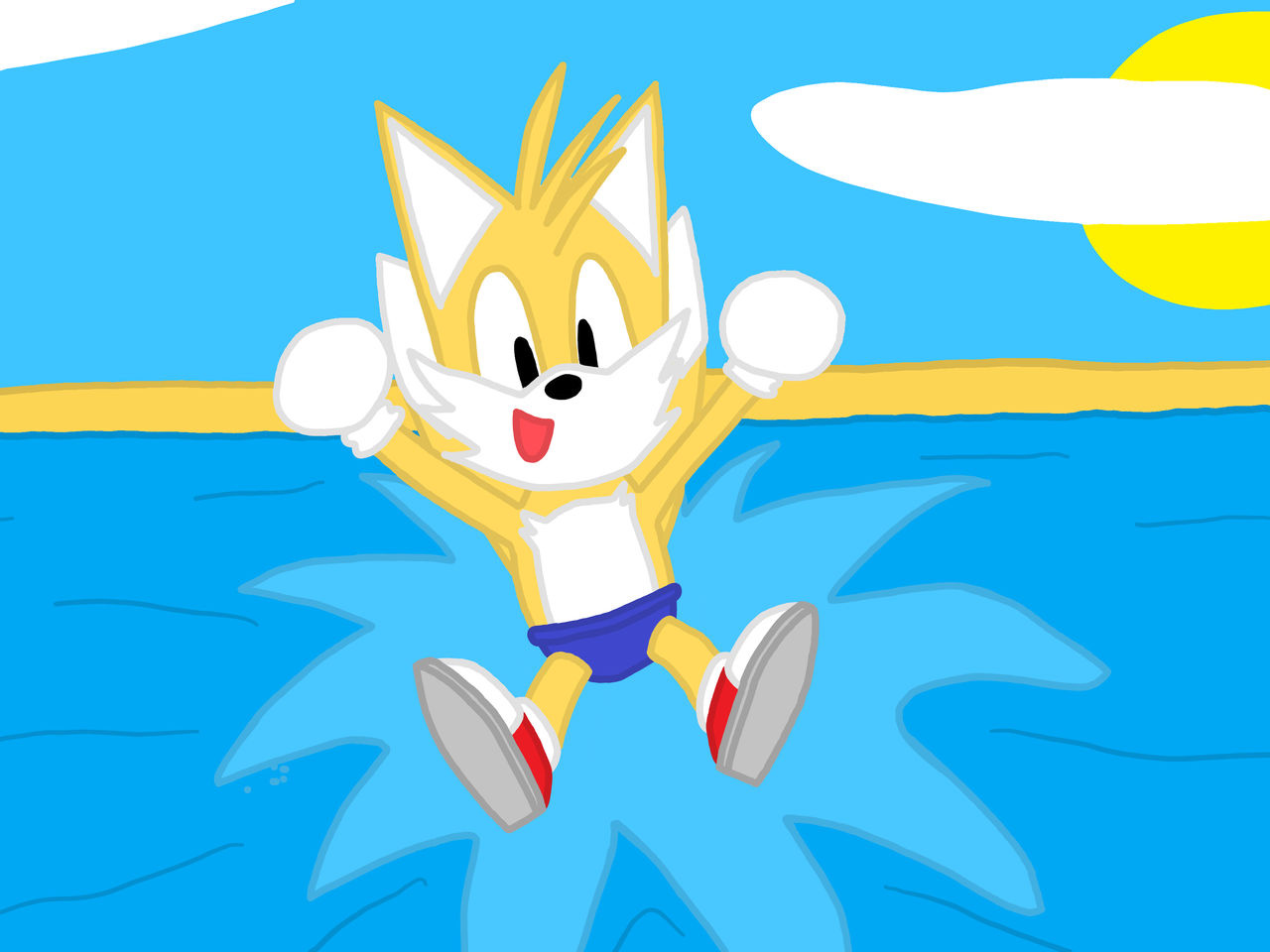 Tails Pool Tails Swimming by JoshDraws07 on DeviantArt