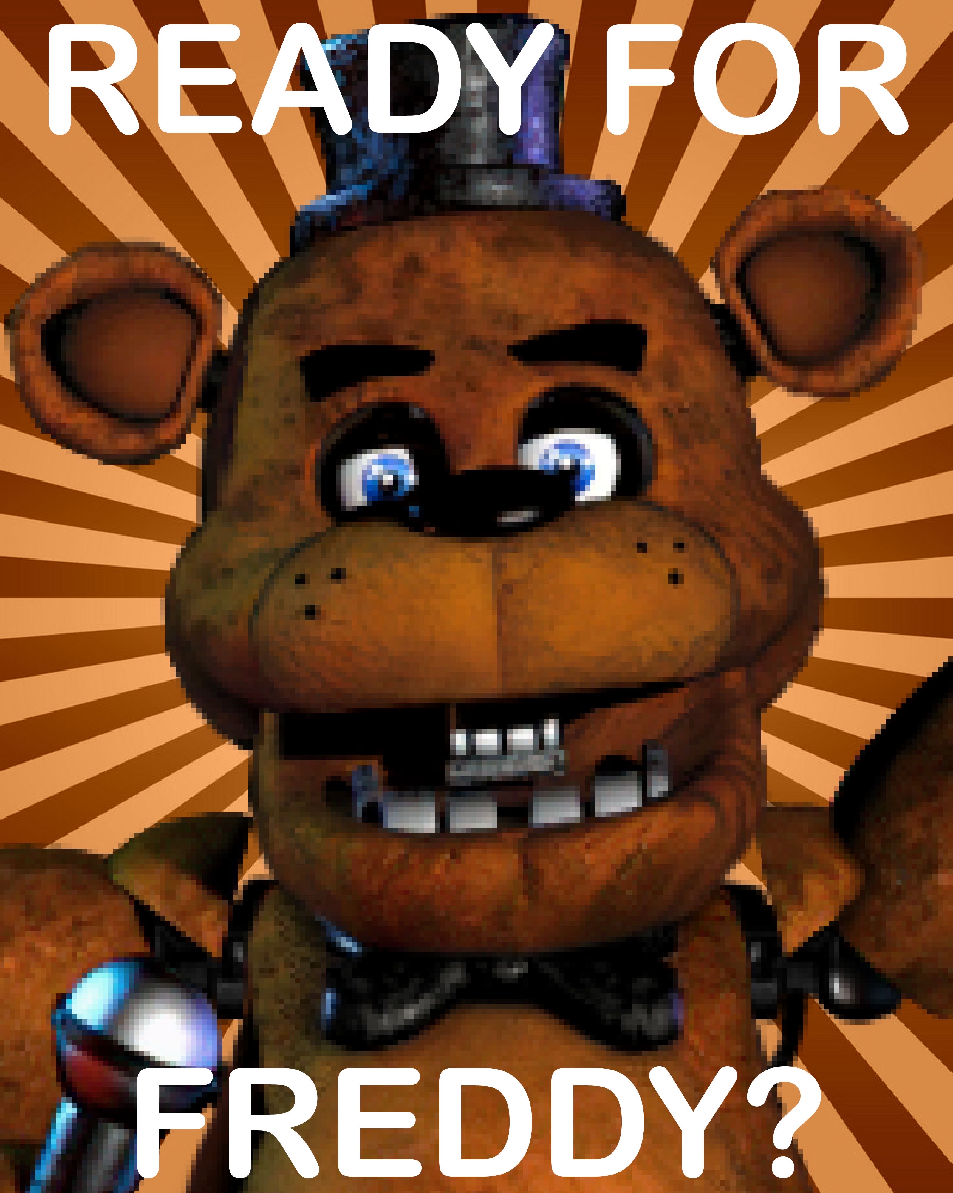 TJOC posters covered with FNaF 1 (Freddy) by Bugmaser on DeviantArt