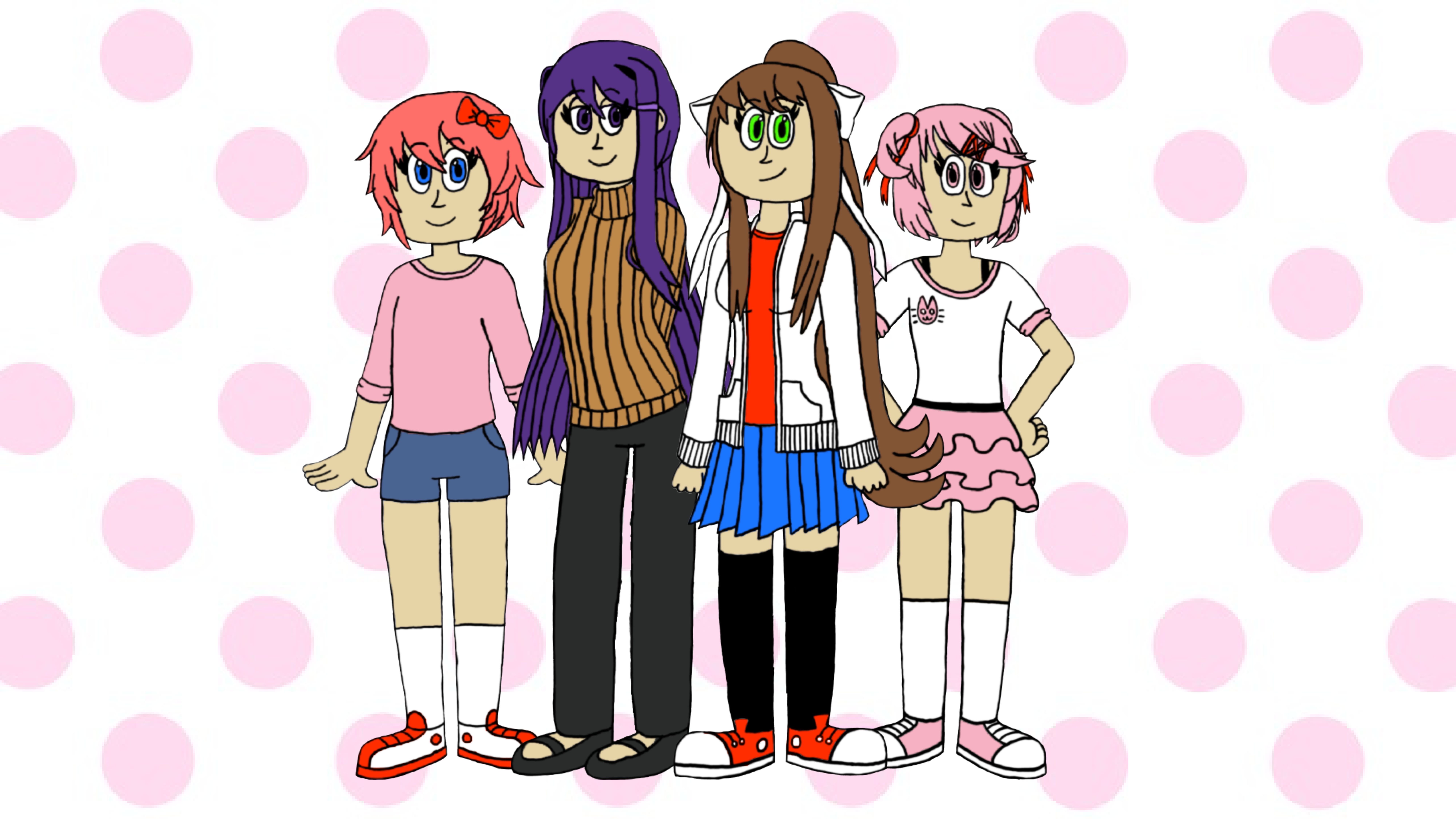 Doki Doki Literature Club characters by Bugmaser on DeviantArt