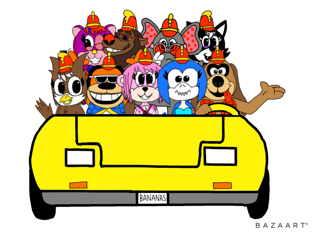 Banana Split Ride The Banana Splits riding the banana buggie by Bugmaser on DeviantArt