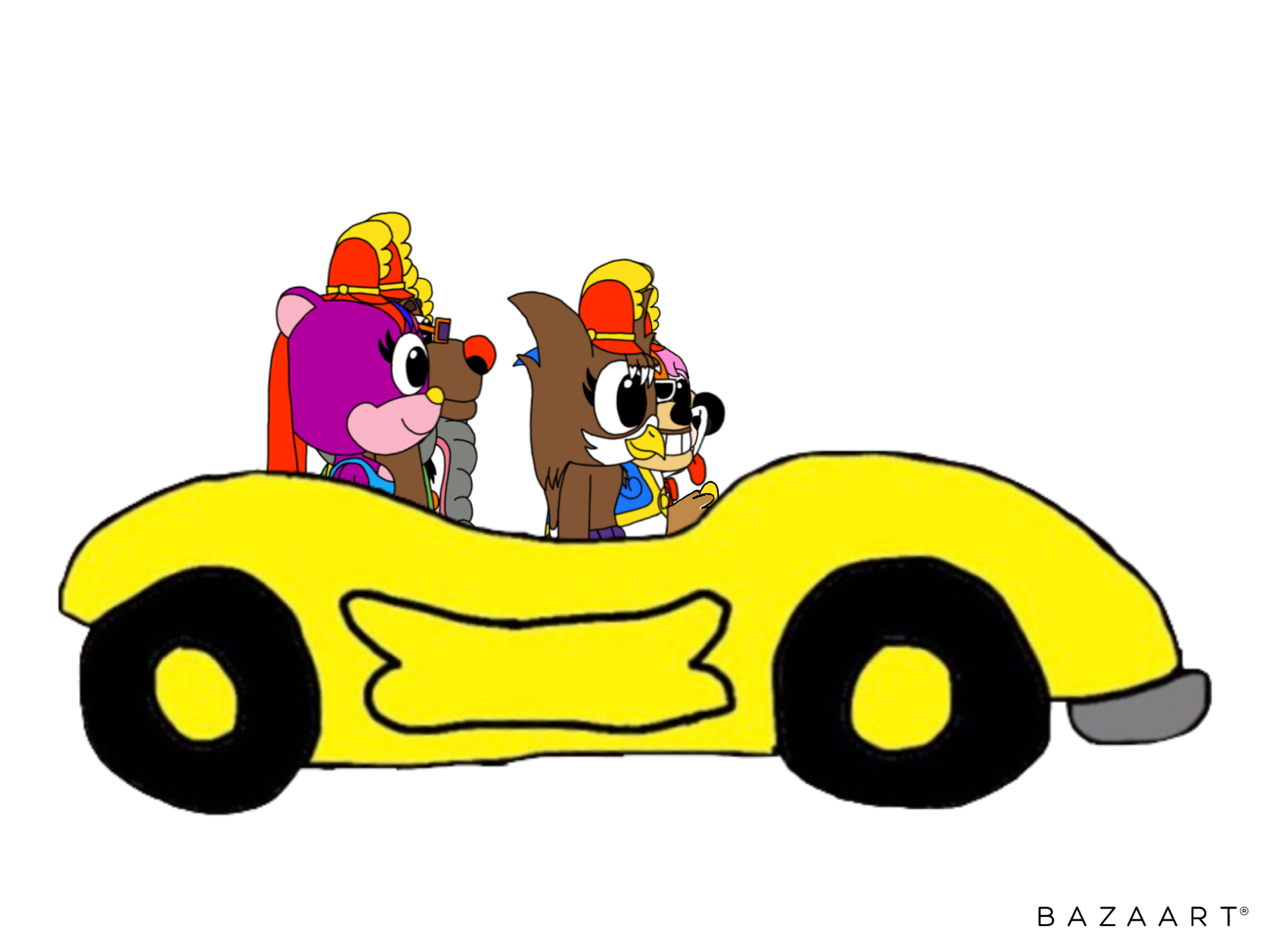 Banana Split Ride The Banana Splits riding the banana buggie (left) by Bugmaser on DeviantArt
