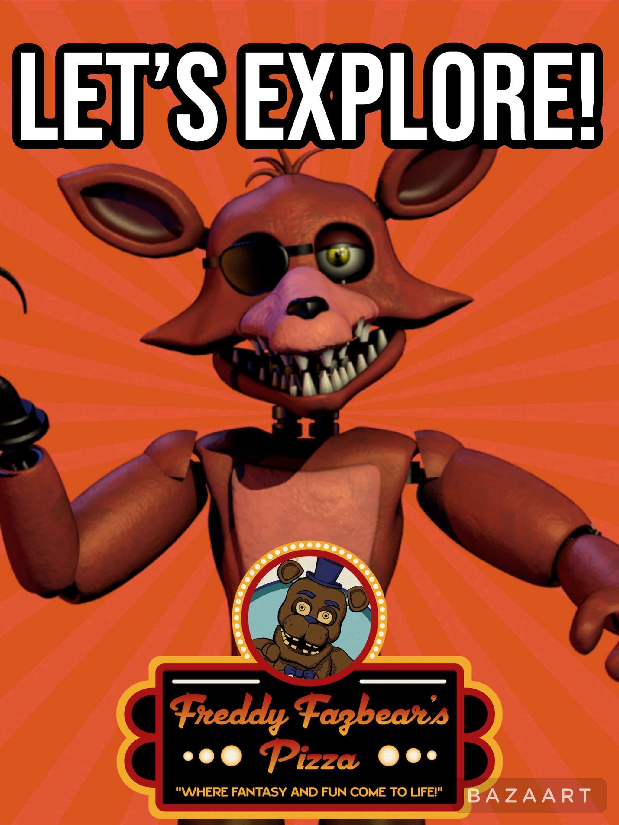 Freddy Fazbear Fnaf 1 Poster for Sale by QuestTheLynx