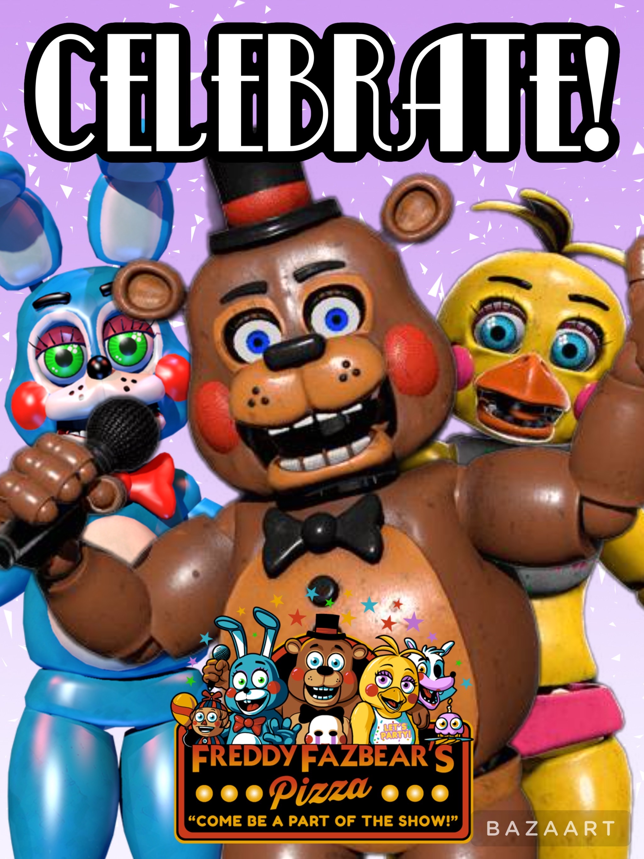 TJOC posters covered with FNaF 1 (Freddy) by Bugmaser on DeviantArt