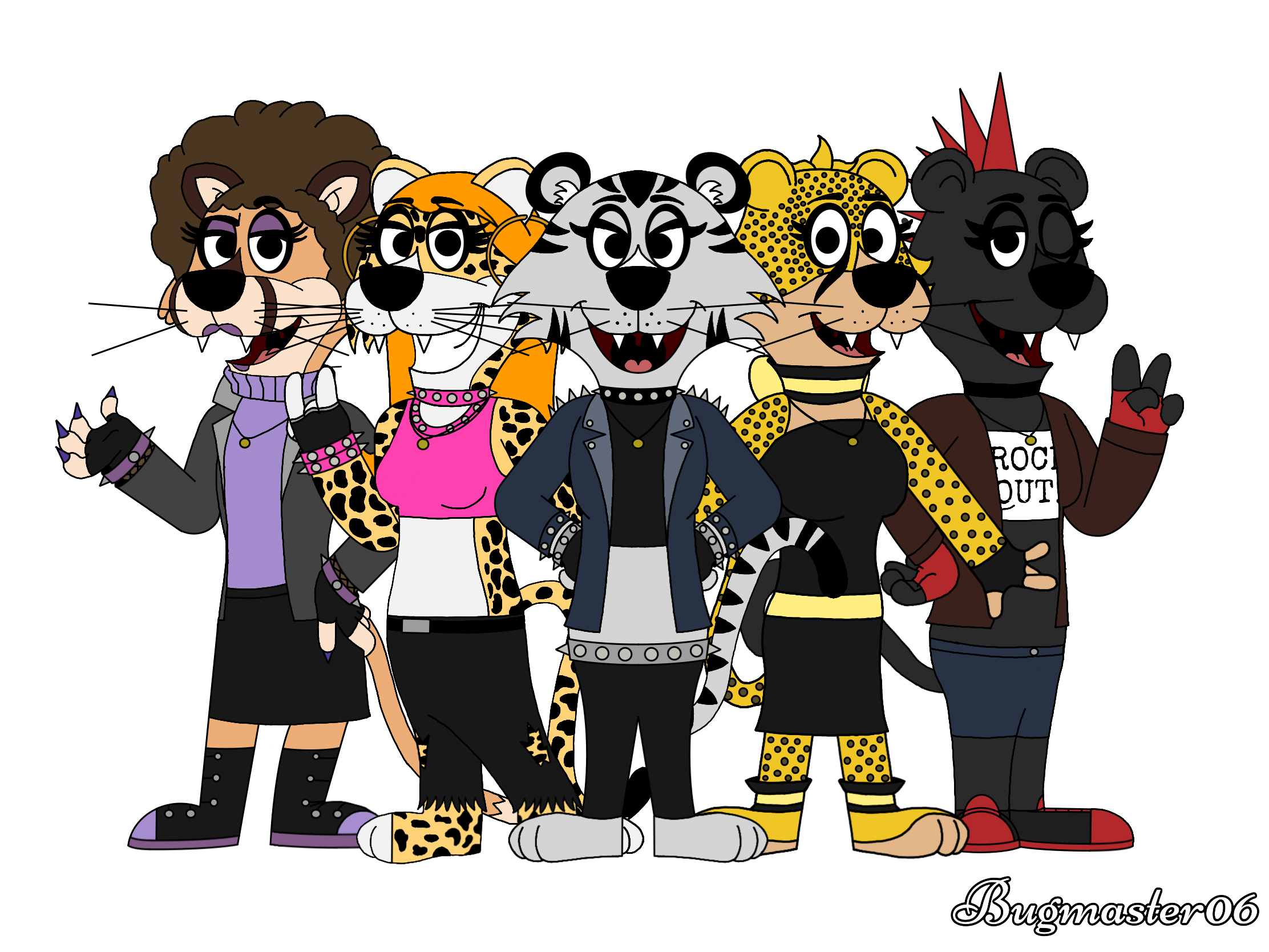 The Punk Rock Cats Gang By Bugmaser On DeviantArt the-punk-rock-cats-gang-by-bugmaser-on-deviantart