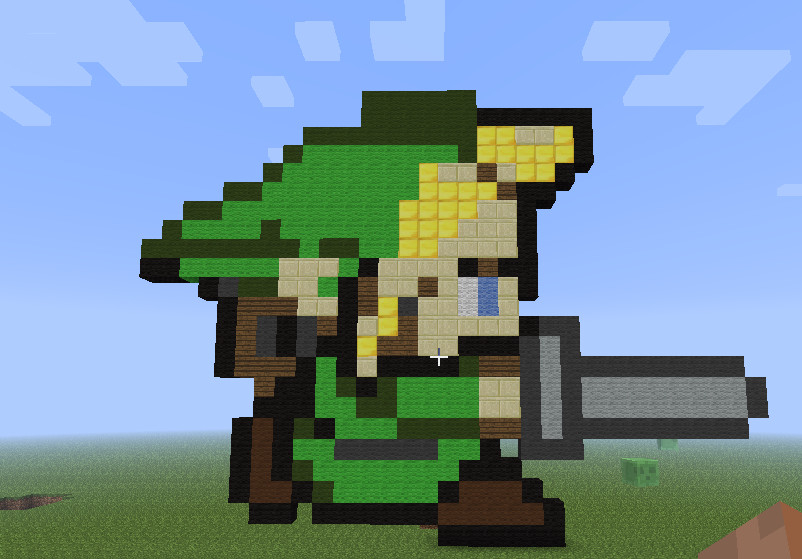 Minecraft Pixel Art Tutorial: Link (Legend Of Zelda) 